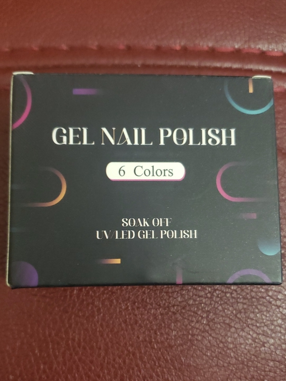 Gel Nail Polish 6 Colors - Black Box